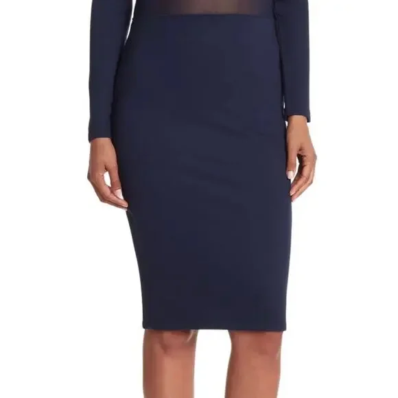 NWOT: LOVE X DESIGN Off-the-Shoulder Mesh Panel asymmetrical dress SZ M - Picture 2 of 5